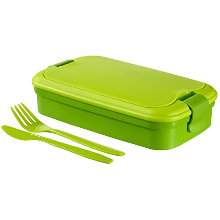 CURVER Besteck Lunchbox, Plastik, grün, 23.5 x 13.5 x 6.3 cm – Bild 2