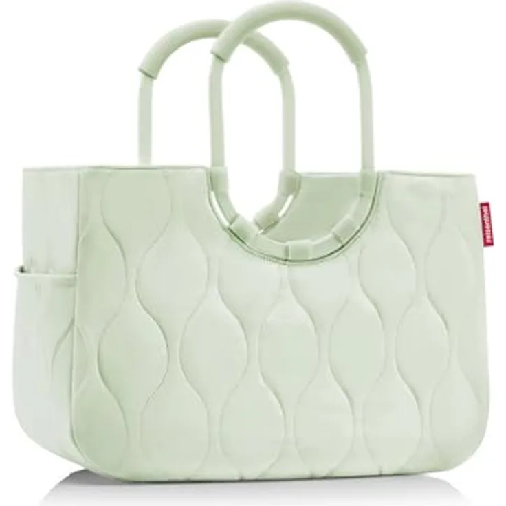 reisenthel loopshopper L puffer iced matcha, stabile Einkaufstasche mit wasserabweisendem Design und 25 l Volumen, aus recycelten PET-Flaschen
