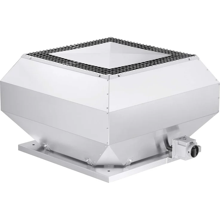 Helios Belüftungsventilator VDD EC 560, vertikal ausblasender EC-Dachventilator mit Aluminiumgehäuse & Hochleistungs-Radiallaufrad