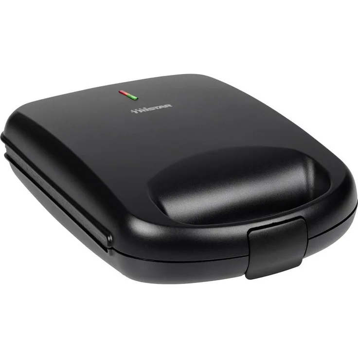 Tristar Waffeleisen Tristar Sandwichmaker Antihaftbeschichtung, Überhitzungsschutz Schwarz, 1500.00 W