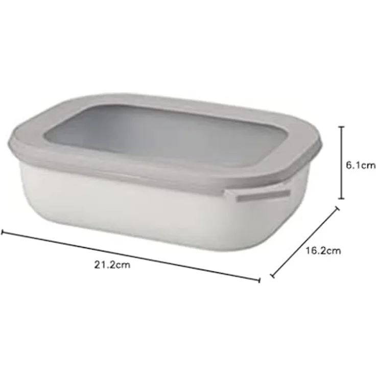 Mepal Multischüssel Cirqula Rechteckig Nordic White – Bild 6