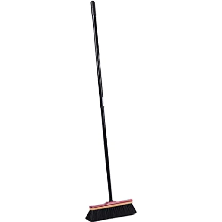 Echt- Rosshaarbesen Zimmerbesen 30cm mit Stiel Teleskopstiel Haushaltsbesen weich Rosshaar-Besen Kehrbesen feine Echt-Haar-Borsten schwarz – Bild 3