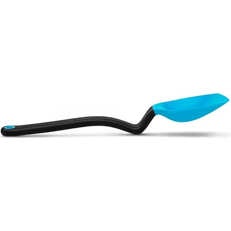 Dreamfarm SUPOON Silikon Kochlöffel, Blau, flexibler Kochlöffel mit Abmessungsmarkierungen, hitzebeständig bis 250°C, spülmaschinenfest, BPA-frei – Bild 1