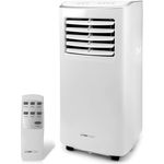 Clatronic CL 3831, mobiles Klimagerät für Räume bis 28qm, 3in1 Kühlen, Entfeuchten, Ventilieren, 7.000 BTU, leise mit Timer und Fernbedienung