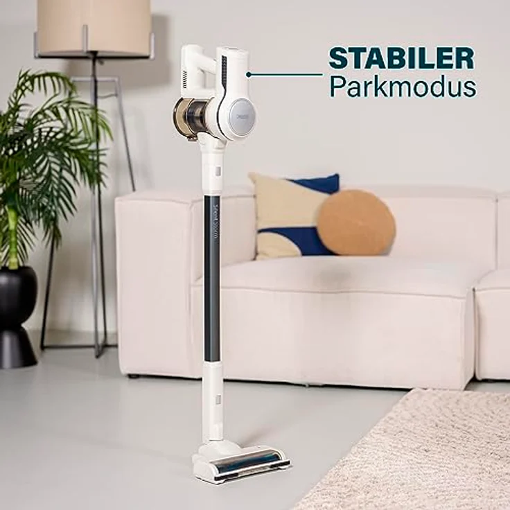 Princess Silent Storm – Hohe Saugleistung – Hygienische Behälterentleerung – 30 min kabellos reinigen – Motorisierte Bürste mit LED-Licht – Parkmodus – Handstaubsauger-Modus – Mit Zubehör – 39380 – Bild 3