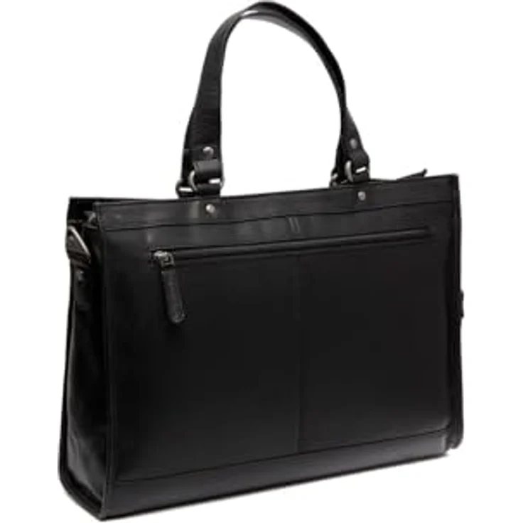 The Chesterfield Brand Manly Schultertasche, 100% Leder mit Laptopfach, schwarz, 40 cm x 11 cm x 30 cm – Bild 7