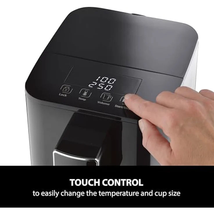 Caso HW 550 Turbo Heißwasserspender, 2600 Watt, für die Zubereitung von Tee, löslichem Kaffee, Babynahrung, Wassertank 2,9 l Kapazität, 7 einstellbare Temperaturstufen von 40 - 100 °C, schwarz – Bild 3