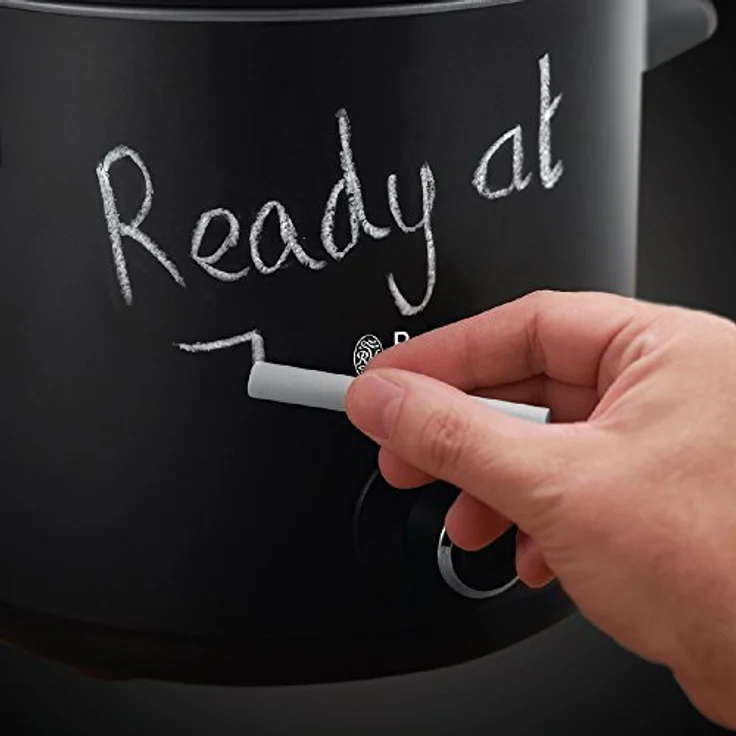 Russell Hobbs Slow Cooker, Schongarer Chalkboard, Keramik-Gartopf, matte Tafel-Oberfläche, 3 Temperatureinstellungen, 3.5l, 200 Watt, Slowcooker 24180-56 – Bild 3