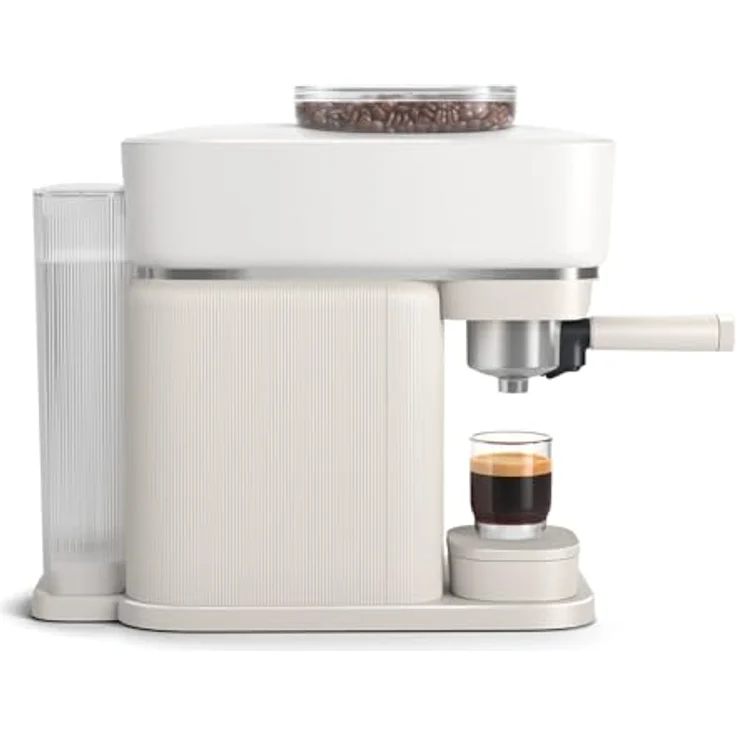 PHILIPS baristina Espressomaschine BAR300/00 mit Mahlwerk für ganze Bohnen, 16 bar Pumpendruck, Naturweiß – Bild 2