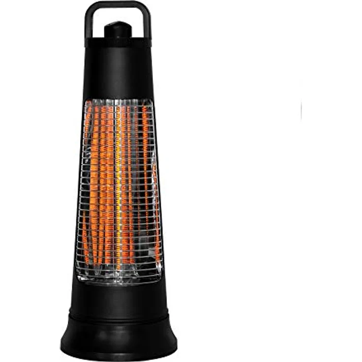 MAUK® 2172 Karbonfaser Infrarot Standheizgerät für den Außenbereich >Terrassenheizung< 300-600W, 230 V, Schwarz – Bild 1