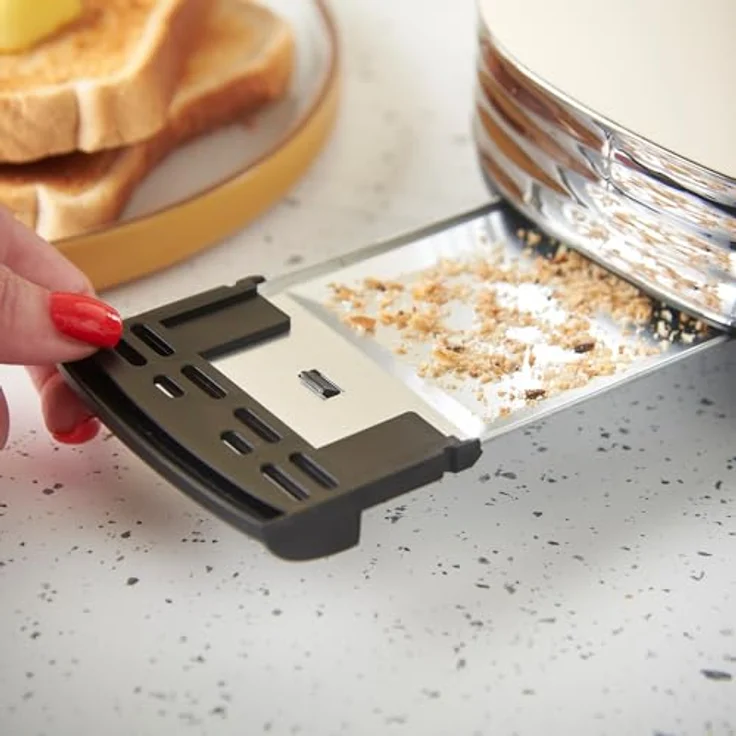 RUSSELL HOBBS Toaster Hanley Jasmine 28650-56, 2-Schlitz Toaster in Creme mit 900 W, Hebefunktion und 6 Bräunungsstufen – Bild 5