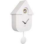 Karlsson Wanduhr, Weiß, Kunststoff, 21.5x41x8.5 cm, moderne Wanddekoration