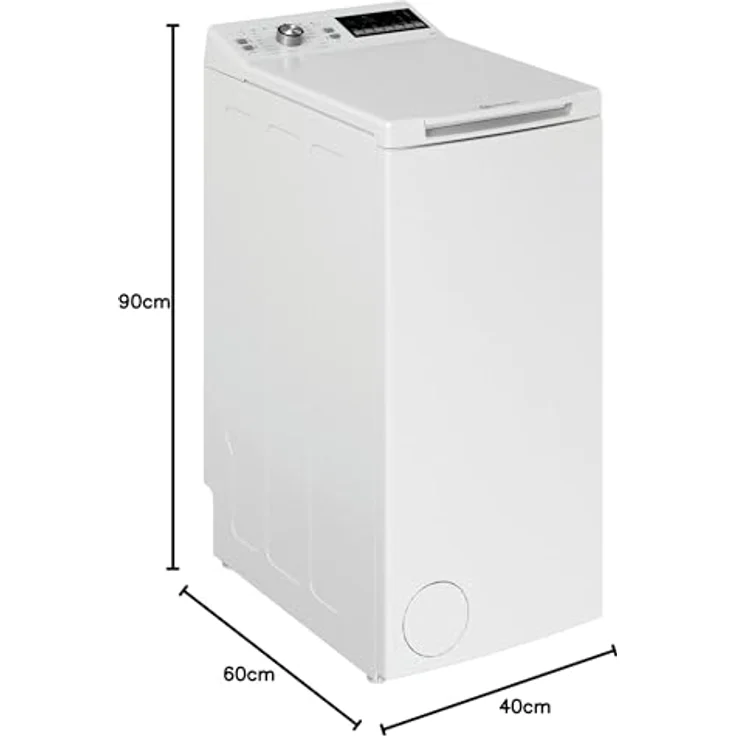 Bauknecht WTL 56313 C, Toplader-Waschmaschine, C, Fassungsvermögen 6 kg, Standgerät, Breite 40 cm, weiß – Bild 4