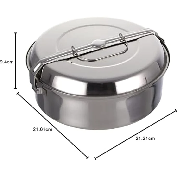 Ilsa 5041 Picknickbox, Edelstahl, silberfarben 20 cm Silber – Bild 6