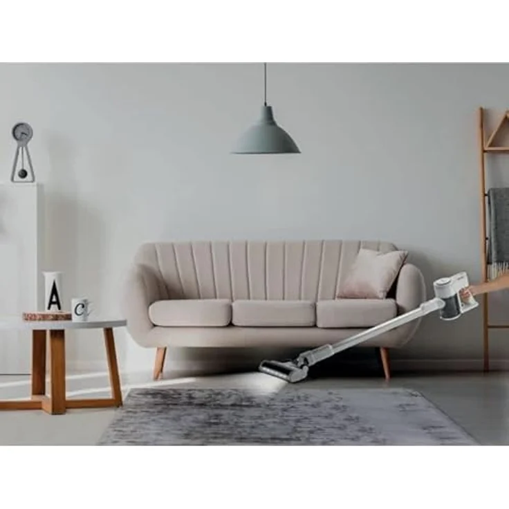 Hisense HVC6133W, kabellos, 2-in-1, Staubsauger, Batterie 21,6 V, 45 min Lebensdauer, Geräuschpegel 78 dB, elektrische Absorption 135 W, LED-Frontleuchten, motorisierte Bürste – Bild 3