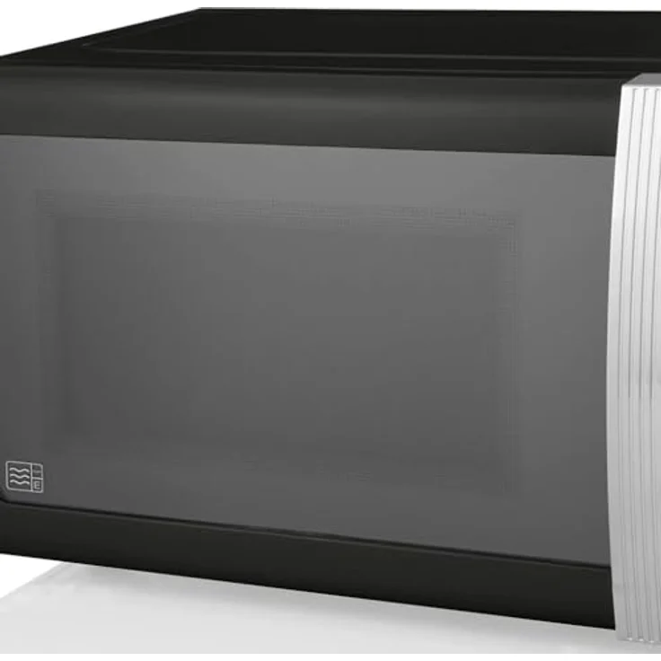 Swan SM22030LBNEU Retro Mikrowelle 20L, 800 Watt, 5 Leistungsstufen, Auftaufunktion, Timer, schwarz – Bild 6