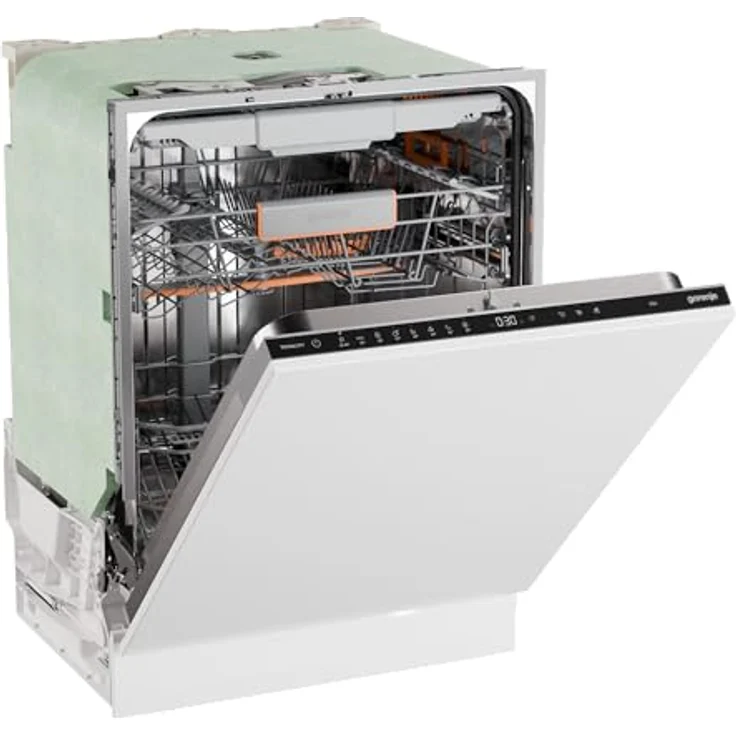 Gorenje GV663A66 Geschirrspüler, vollintegrierbar mit Nachtwäsche- & Gläserprogramm, Eco-Programm und automatischer Türöffnung, Aqua-Stop-Überlaufschutz – Bild 2