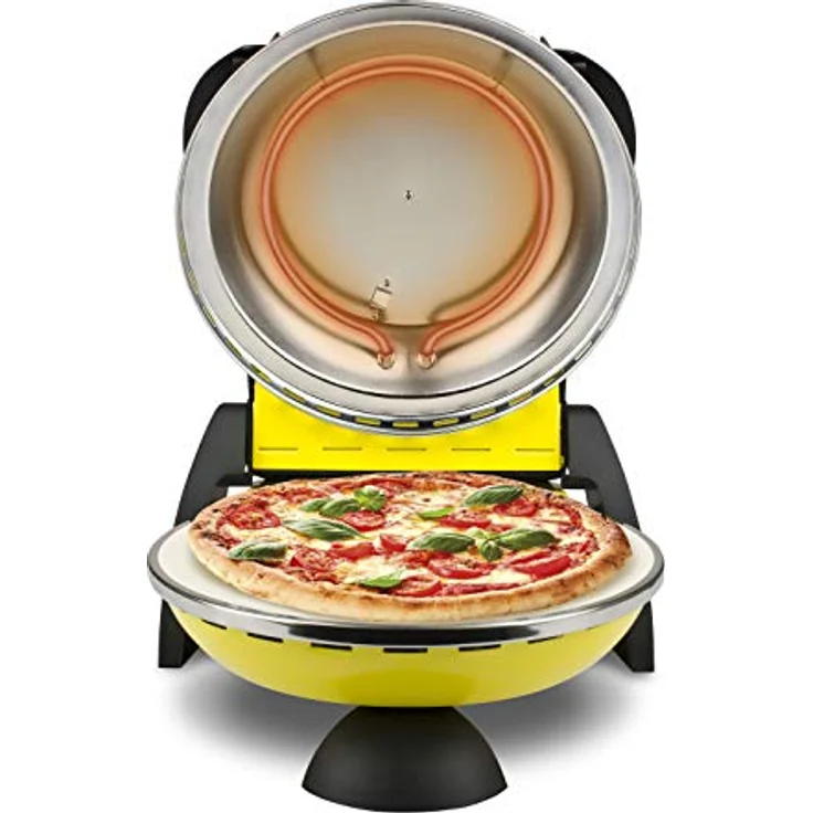 G3Ferrari G 1000605 Delizia Pizzamaker, 1200W, Timer, gelb – Bild 4