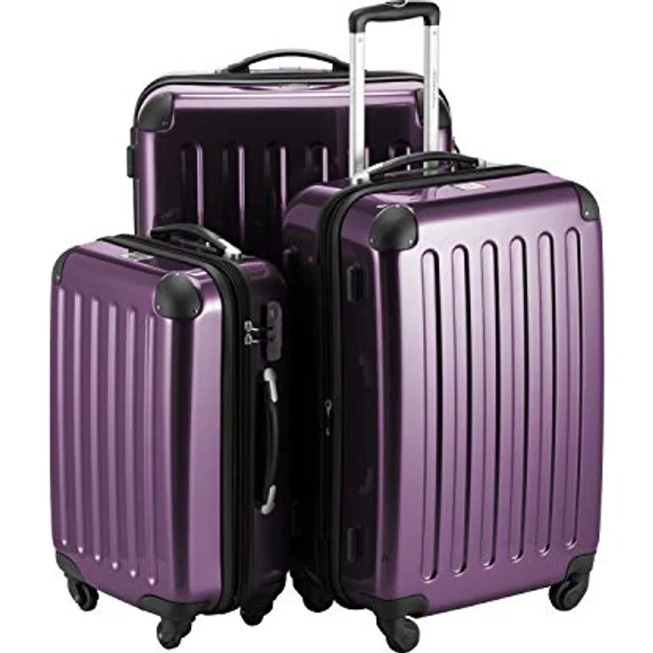 Hauptstadtkoffer Alex Kofferset 3 Größen Hartschalenkoffer Trolley, 4 Rollen, Hartschale glänzend (S, M & L) – Bild 2