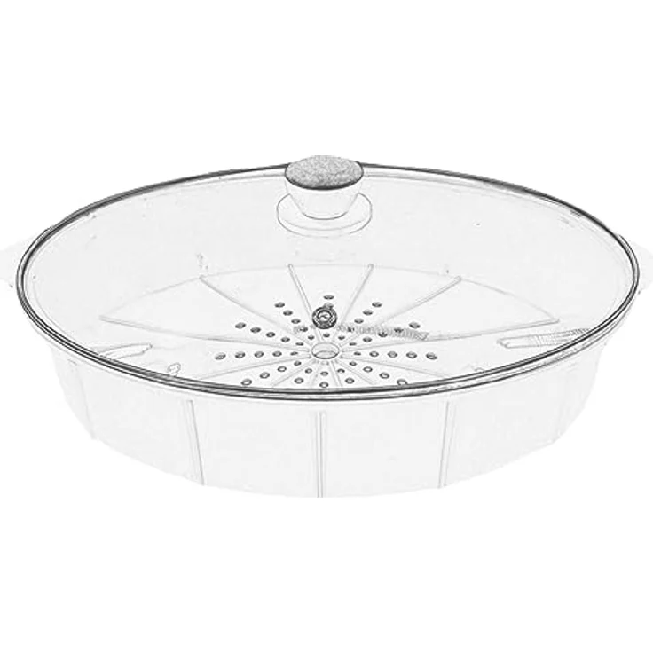 KeMar Kitchenware KFS-3000 Dampfgarer, Hot Pot, Fondue mit Touch Display, Edelstahl, 3 Dampfkörbe, 4 Programme, 30 Minuten bis 12 Stunden Timer, inkl. XXL Dämpfkorb – Bild 2
