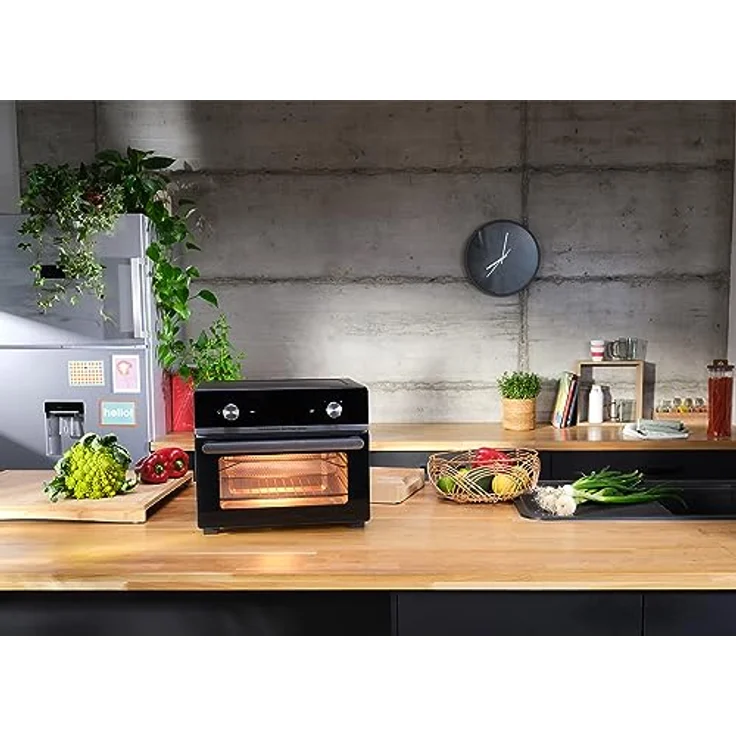 Tefal FW6058 Multifunction Air Fryer Oven Heißluftfritteuse und Multifunktionsofen | 20 L Kapazität | 10 Auto-Programme | energiesparend | digitales Touchdisplay | inkl. Zubehör, Schwarz – Bild 5