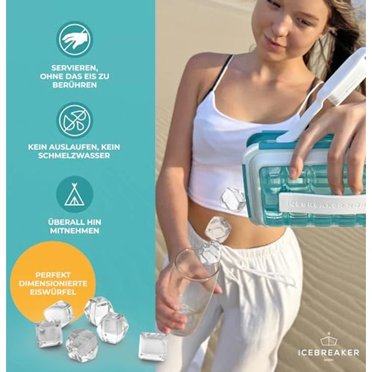 ICEBREAKER Eiswürfelform POP 2.0, 4-in-1-Lösung, Clear Water Blue – Bild 7