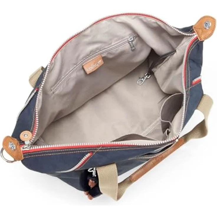 Kipling Classics Basic Art Schultertasche, 35 cm, mit abnehmbarem Umhängeriemen und sechs Nebenfächern, Blau – Bild 7
