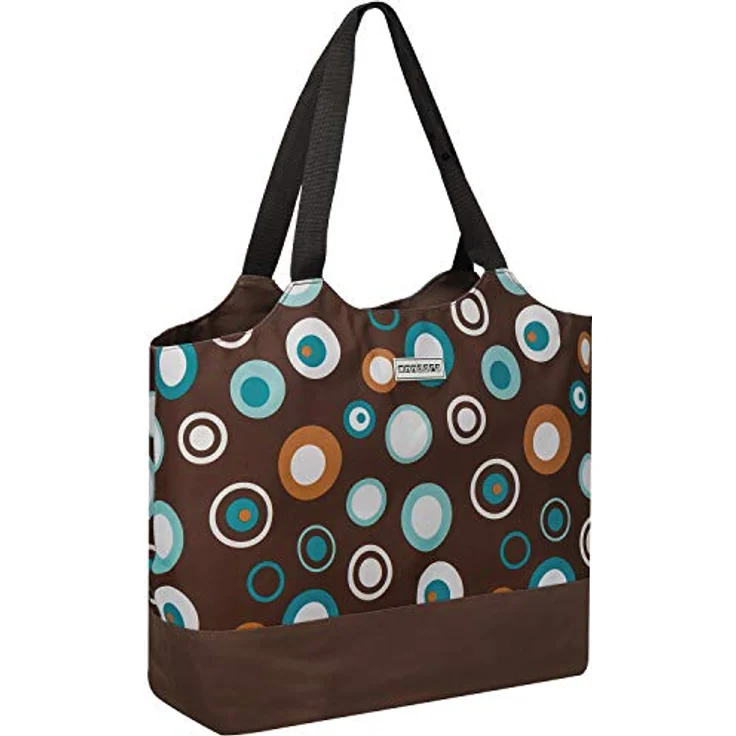 anndora Picknickkorb anndora 2 in 1 Doppeltasche - Isoliertasche und Shopper, braun/hellblau – Bild 6
