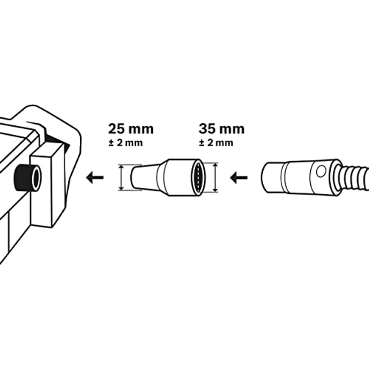 Bosch Professional Anschlussstutzen (Ø 25-35, für Allzwecksauger) – Bild 4