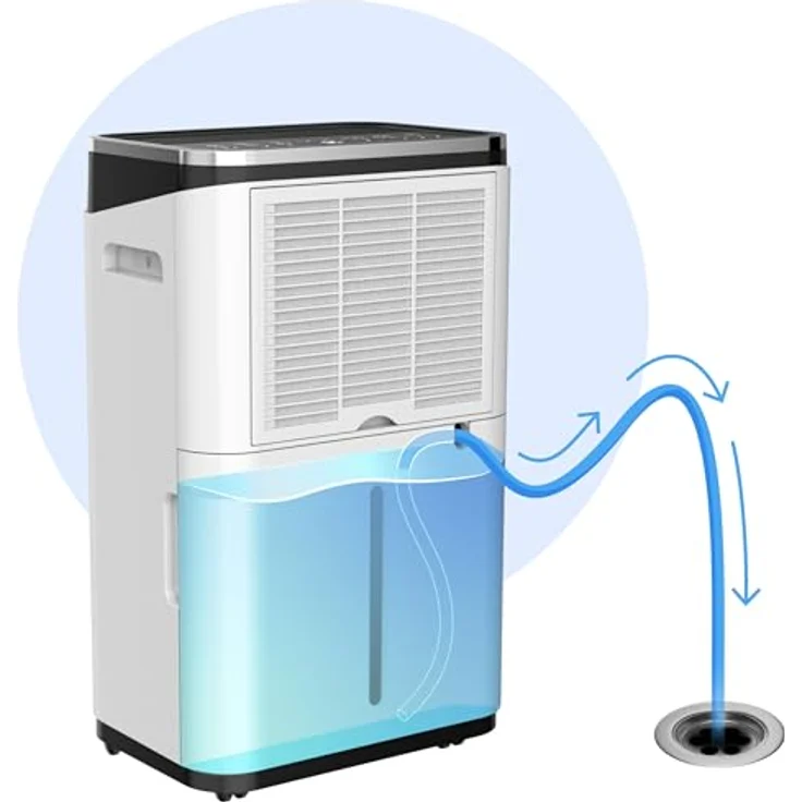 Berdsen BD-533, Kompressor-Luftentfeuchter mit Hygrostat, 25 l/24 h, WLAN-Steuerung, weiß – Bild 9