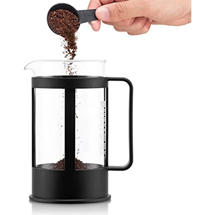 Bodum KENYA Kaffeebereiter (French Press System, Spülmaschinengeeignet, 0,5 liters) schwarz – Bild 3