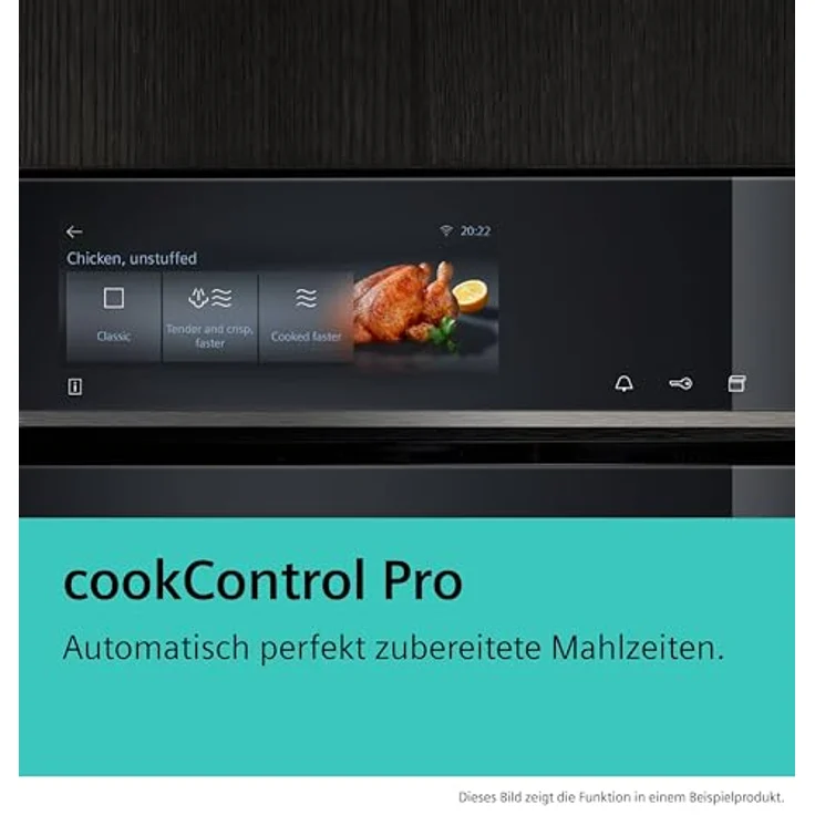 Siemens HB778G9B1 iQ700, Einbau-Backofen mit Bräunungssensor, Kamera und KI, Pyrolytische Selbstreinigung, TFT-Full-Touchdisplay, Schwarz, Edelstahl – Bild 5