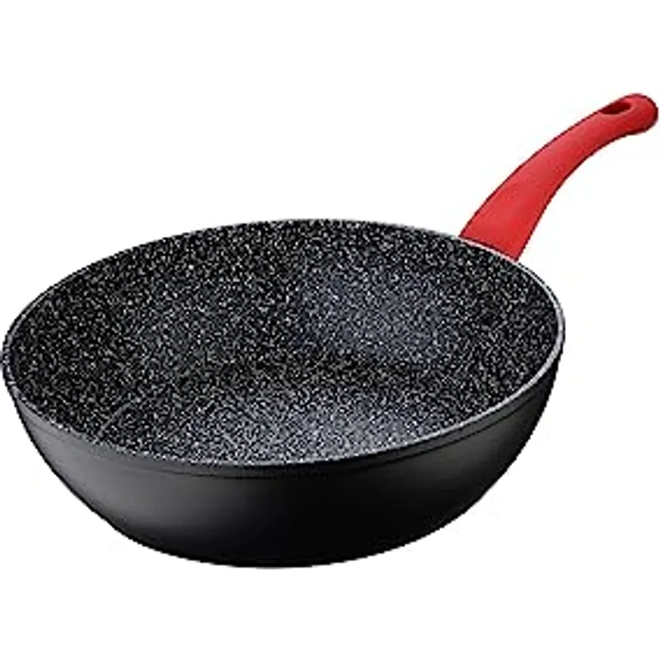 Schmorpfanne, 28 cm, geschmiedetes Aluminium, Induktion, Toledo