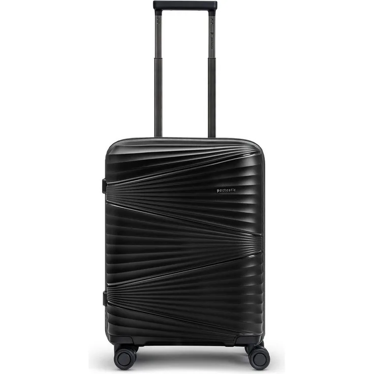 Pactastic Handgepäck-Trolley Collection 02, 4 Rollen, Polypropylen - Stilvoller Kabinentrolley in Schwarz