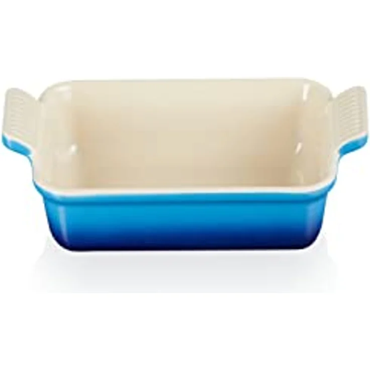Le Creuset Rechteckige Auflaufform Tradition aus Steinzeug, 19 cm, 1.1 Liter, Azure, 71102192200001 – Bild 2