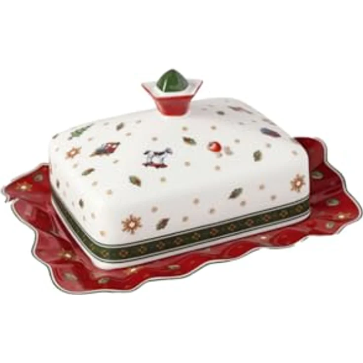 Villeroy & Boch 14-8585-1861 Butterdose, Porzellan für 250 g Butter, weiß – Bild 1