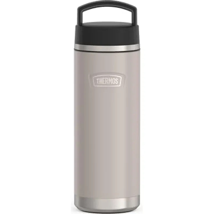 Thermos THERMOS ICON BEVERAGE BOTTLE 0,71l, beige/sandstone mat, Edelstahl Trinkflasche 710ml, 18h heiß / 24h kalt, spülmaschinenfest, absolut dicht, BPA-frei