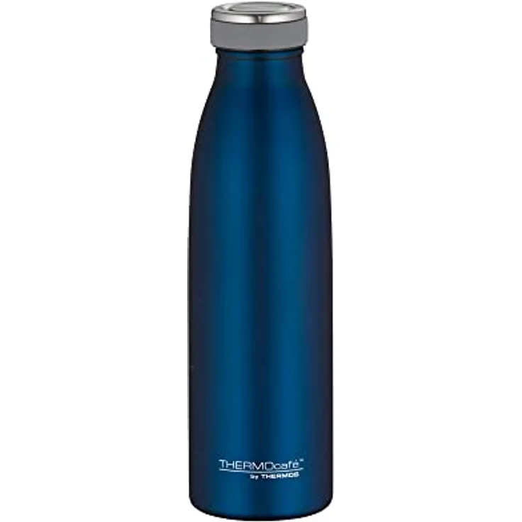 THERMOS ThermoCafé Thermosflasche TC Bottle, Trinkflasche, Flasche, Edelstahl Matt, Saphir Blue, 0.5 L, 4067.259.050 – Bild 2