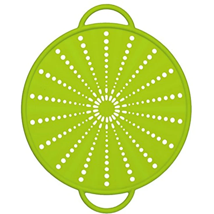 Emsa 514557 Spritzschutz, Ø 26 cm, Silikon, Grün, Smart Kitchen – Bild 2
