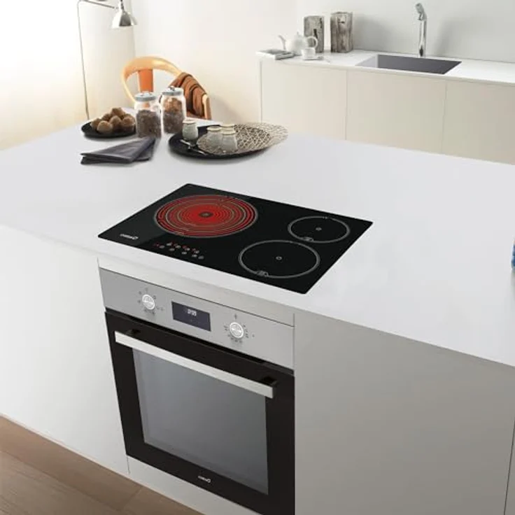 CATA TT 5003 Glaskeramik-Kochfeld Schwarz 3 Kochzonen High Light 9 Leistungsstufen Touch Control 5,7kW 60 cm – Bild 4