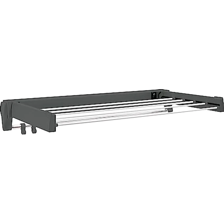 JUWEL ArtDry 70 Standtrockner (Obsidian Grau, ausziehbar, versenkbare Trockenstäbe, Trockenlänge von 4 Metern, Belastbar bis 12kg) 40148, Standard – Bild 1