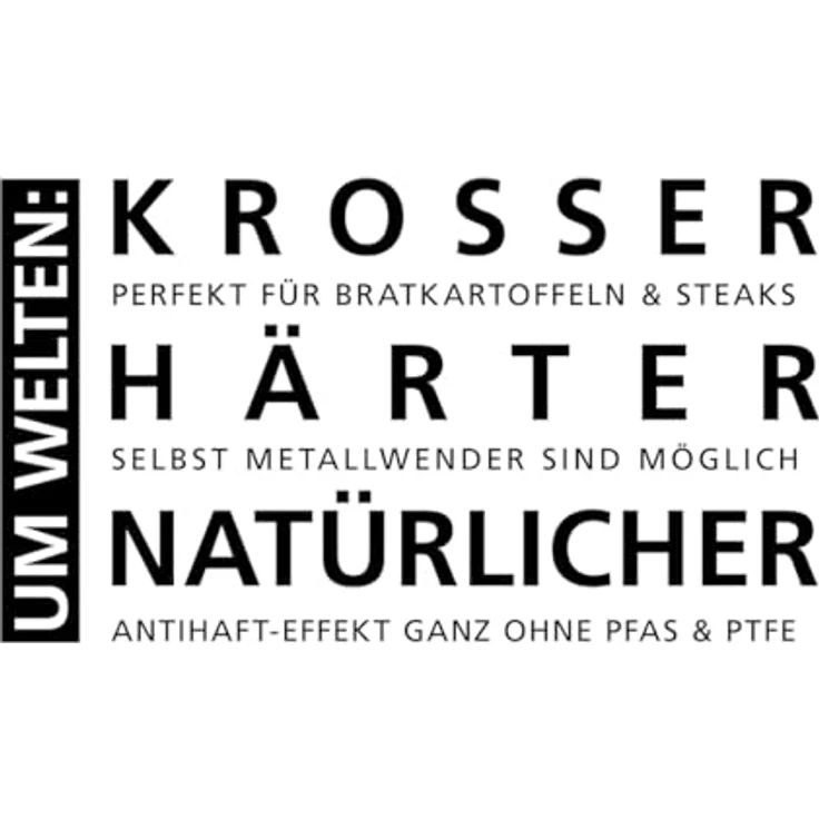 Schulte-Ufer Schmorpfanne ASTRAL mit UniverSUS-Oberflächenstruktur, 64454-923-24, Edelstahl, 24 cm - Hochwertige Schmorpfanne für krosses Braten, extrem kratzfest, nachhaltiger Antihaft-Effekt, energiesparender Allherd-Aluminium-Kapselboden – Bild 2