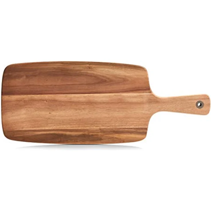 Zeller 25552 Schneidebrett mit Griff, Akazie, 52 x 20,5 x 1,2 cm – Bild 2