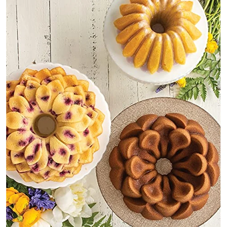Nordic Ware 93848 Magnolia Gugelpfanne, Aluminiumguss, 10 Tassen, Toffee – Bild 13