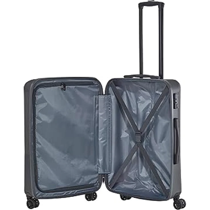 travelite 4-Rad Hartschalenkoffer mittelgroß 65 Liter, Gepäck Serie BALI: ABS Hartschalen Trolley mit TSA Kombinationsschloss, 67 cm – Bild 5