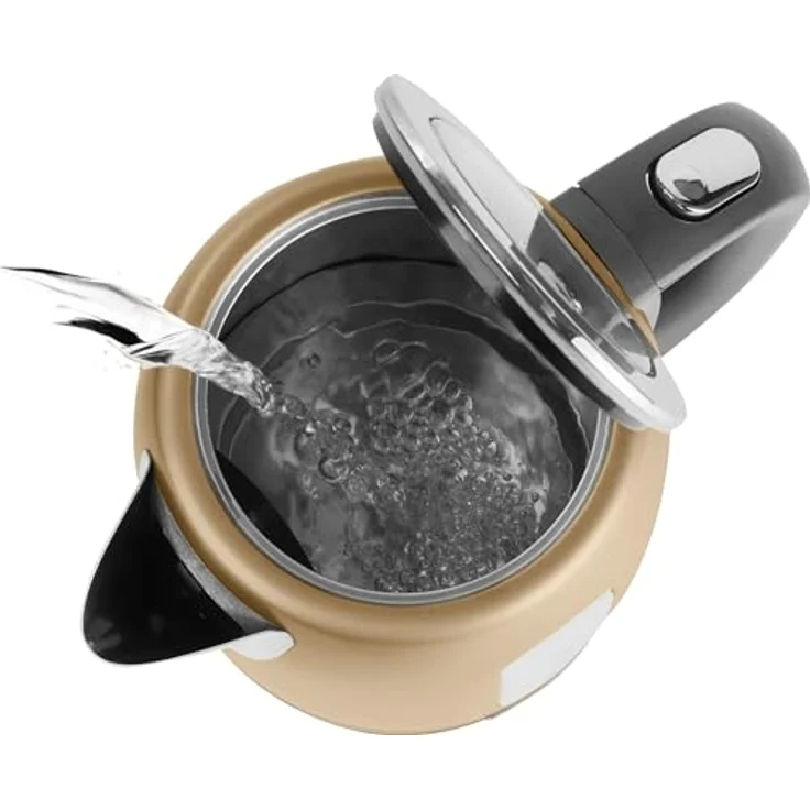 Sencor SWK1777CH Wasserkocher, 1,7 L, 2150 W, Abschaltautomatik, Überhitzungsschutz, Edelstahl, gold – Bild 8