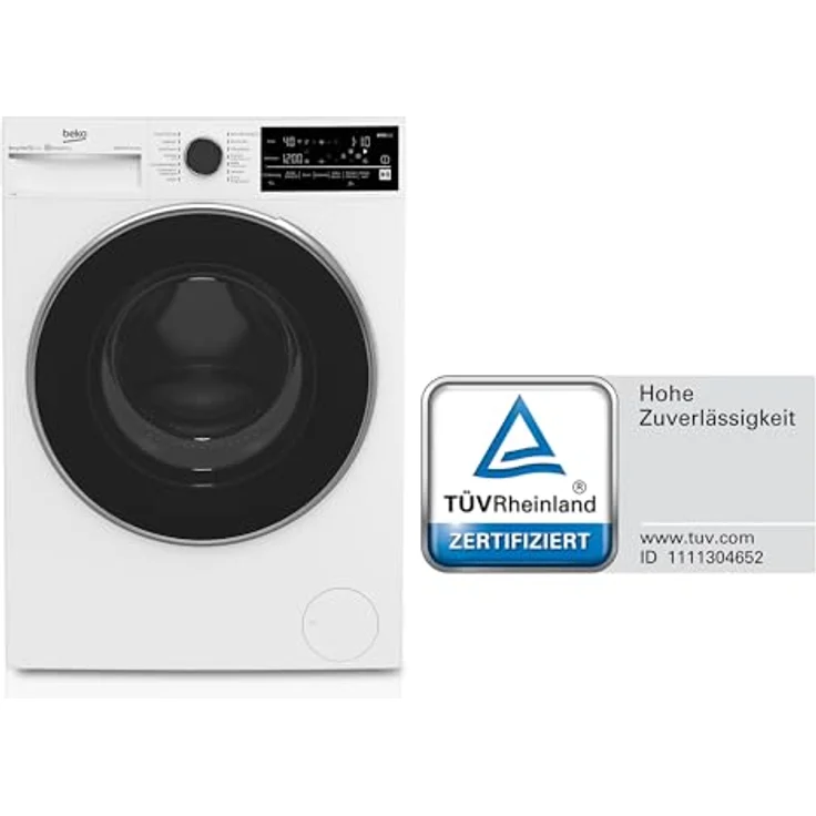 Beko B5WFT78410W, Frontlader-Waschmaschine, A, Fassungsvermögen 8 kg, Standgerät, Breite 60 cm – Bild 5