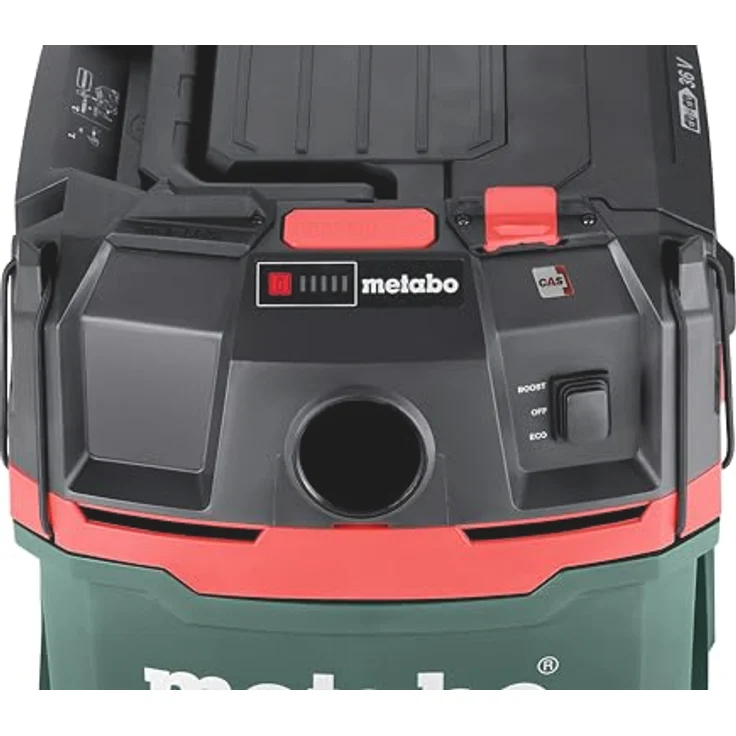 Metabo Akku-Sauger AS 36-18 L 20 PC 18 V, Staubklasse L, mit Boost-Modus, ohne AKKU, Saugstopp beim Nasssaugen, Quick-System, Nass- und Trockensauger 602071850 – Bild 2