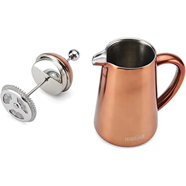 La Cafetière Havana, isolierte Kaffeemaschine für 3 Tassen, Kupferfinish, inklusive Ersatzfilter – Bild 2