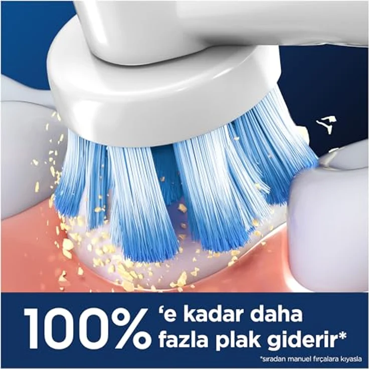 Oral-B Pro Sensitive Clean Aufsteckbürsten, X-förmige & extra weiche Borsten für sanftes Bürsten und Plaque-Entfernung, 6 Stück, weiß – Bild 3
